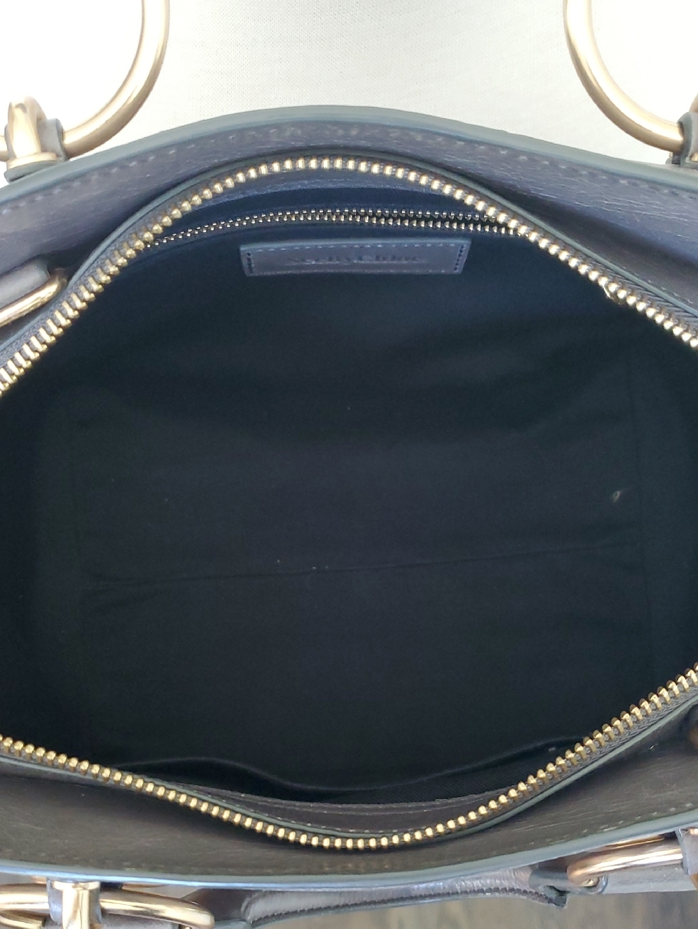 EUC See By Chloe Leather Satchel In Gray With Gold Hardware - Picture 9 of 16